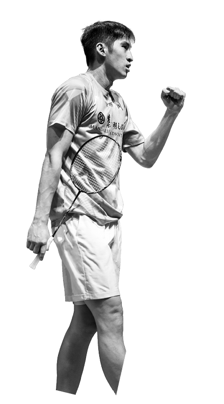 A man is standing on a tennis court, holding a tennis racket in his hand. AI generated content