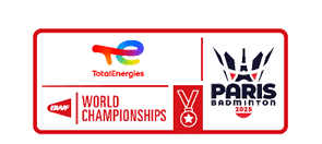 A red and white sign with the words “Total Energies" and "Paris World Championships" written on it. AI generated content