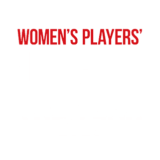 A white background with red text reading “Women's Players". AI generated content