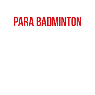 A white background with red text reading “Para Badminton". AI generated content